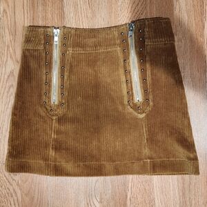 Tan corduroy skirt